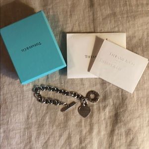 Authentic Tiffany and Co heart bracelet